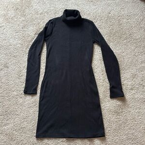 Turtle neck sweater dress